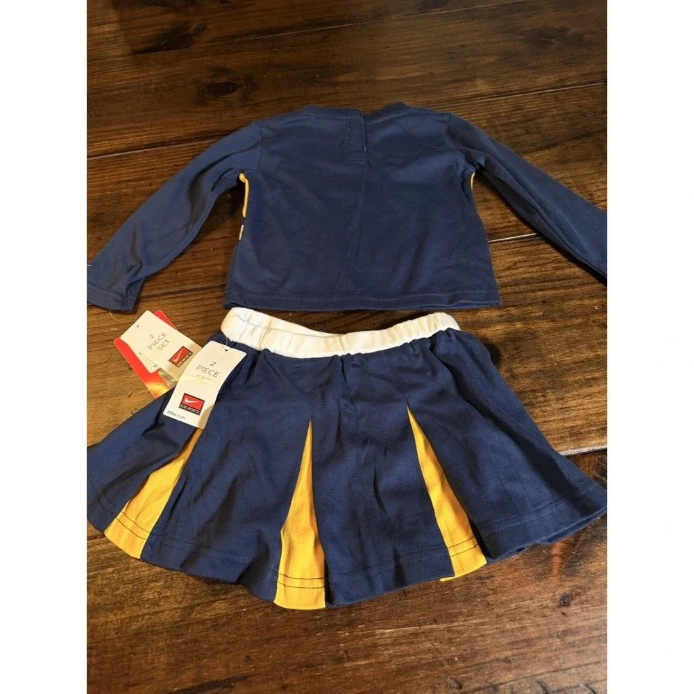 Nike Team Marquette University Cheerleader Outfit 24M 2 Piece Skirt Top